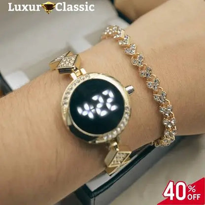 Reloj Luxur Led + Pulsera 🎁 Preventa Mes de las Madres -40% dcto