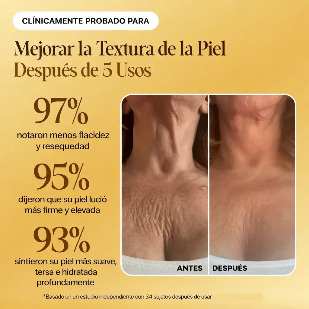 Aceite corporal reafirmante LUMA® Redescubre tu confianza con una piel más firme, suave y radiante.
