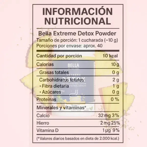 Extreme Detox - Bella All Natural®️ Polvo para Limpieza Intestinal