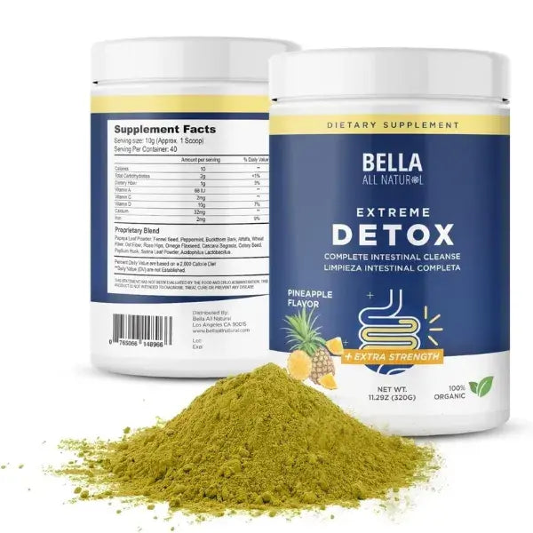 Extreme Detox - Bella All Natural®️ Polvo para Limpieza Intestinal