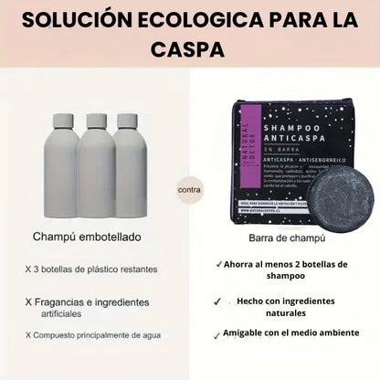 Shampoo Anticaspa en Barra | Elimina la caspa en menos de 20 días