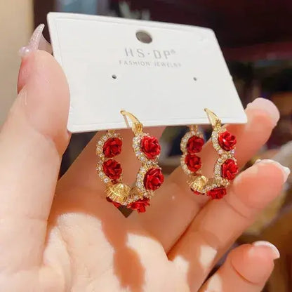Joyería Europea | Aretes Rosas Classic 🌹