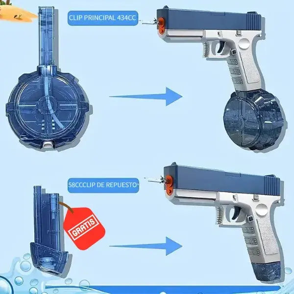 Preventa Navideña 🔥 Pistola de Agua Eléctrica Blaster | +1 Tanque de Agua Gratis
