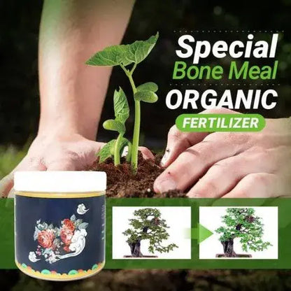 Abono Orgánico de Harina de Huesos - Favorece el Crecimiento de Flores y Frutos - 1 + 1 GRATIS