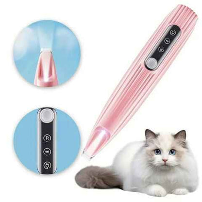 Recortadora de patas para mascotas recargable, con pantalla y luz led. 🐾
