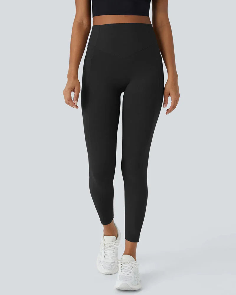 Leggings moldeadores de cintura alta, control de abdomen y realce de glúteos